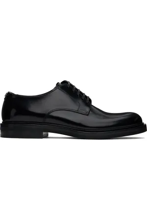 Dolce & Gabbana Derbys Altavilla noirs en cuir de veau brossé