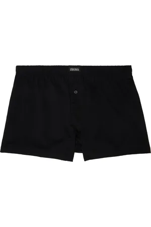 Ermenegildo Zegna Boxer noir à écusson