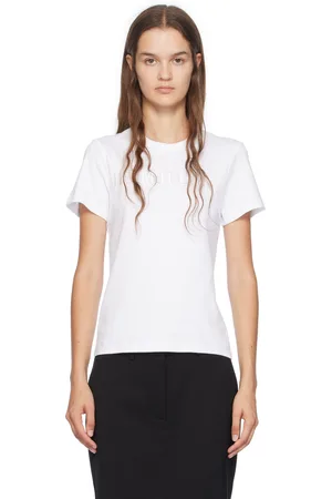 Helmut Lang T-shirt ajusté blanc à logo