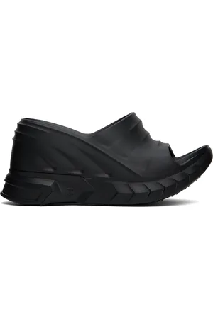 Givenchy Sandales compensées Marshmallow noires