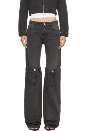COPERNI Jean gris à découpe aux genoux