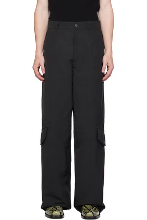 DRIES VAN NOTEN Pantalon cargo décontracté noir