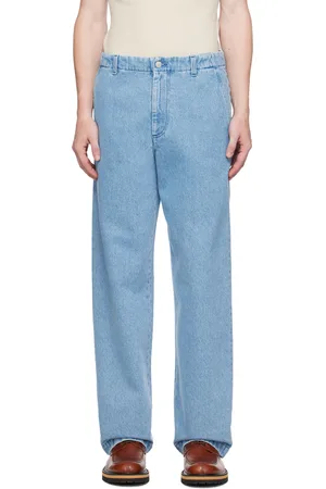 DRIES VAN NOTEN Jean droit bleu