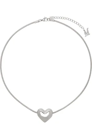 Marland Backus Collier argenté à pendentif de cœur