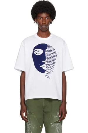 Kolor T-shirt blanc à ornements floqués