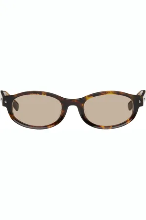 BONNIE CLYDE Lunettes de soleil Roller Coaster brunes exclusives à SSENSE