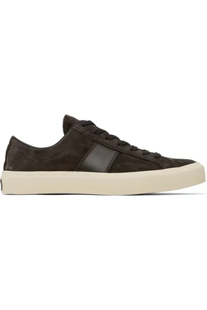 Tom Ford Baskets Cambridge brunes en suède