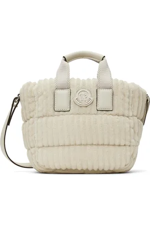 Moncler Micro cabas Caradoc blanc cassé