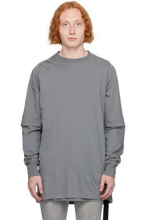 Rick Owens T-shirt à manches longues Hustler gris - Porterville