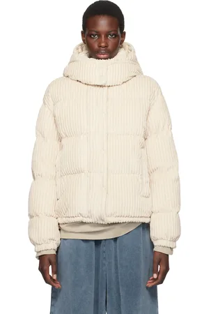 Moncler Blouson Daos blanc cassé rembourré en duvet