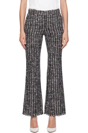 Balmain Pantalon évasé noir