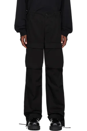 Givenchy Pantalon cargo noir à poches à rabat
