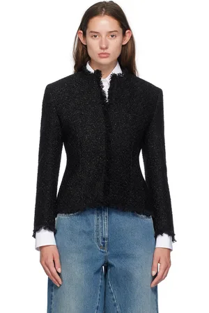 Givenchy Blouson noir à garnitures à frange
