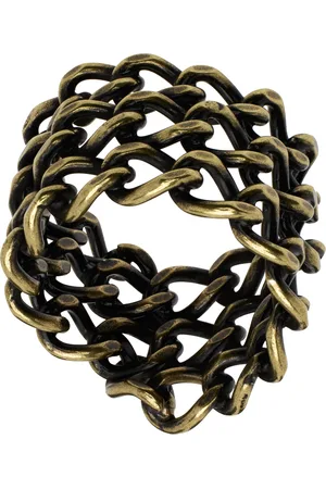 DRIES VAN NOTEN Bague dorée en chaine