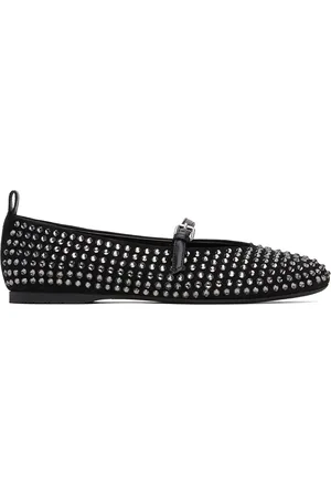 J.W.Anderson Ballerines de style Charles IX noires en suède