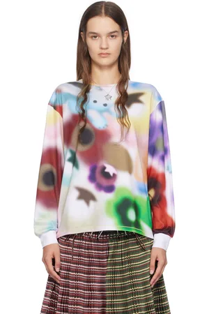 Chopova Lowena T-shirt à manches longues multicolore à images à effet aérographié