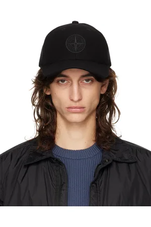 Stone Island Casquette souple noire à cinq panneaux