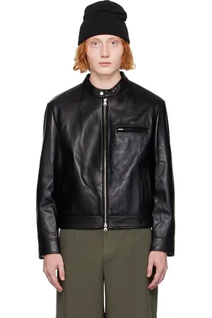 DUNST Blouson motard noir en cuir