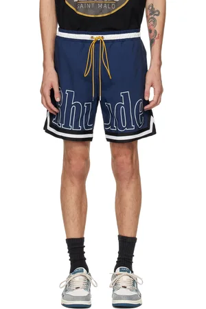Rhude Maillot de bain bleu à rayures