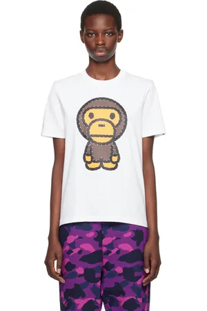 BAPE T-shirt blanc à baby Milo à ornements facettés
