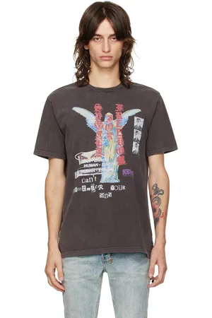 KSUBI T-shirt Sinners Kash brun à col ras du cou