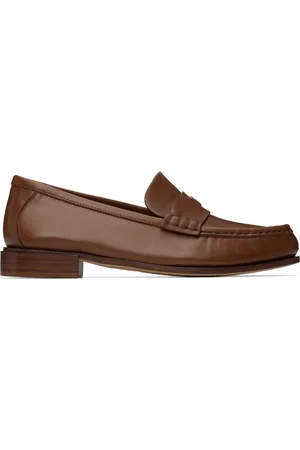 Max Mara Flâneurs brun clair en cuir