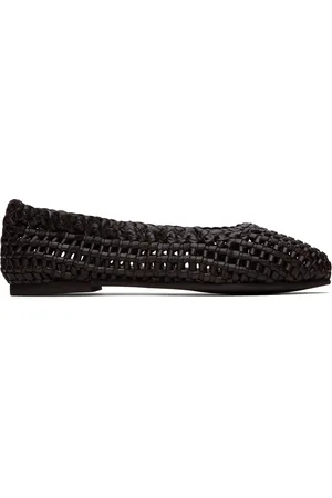 St Agni Ballerines brunes en macramé