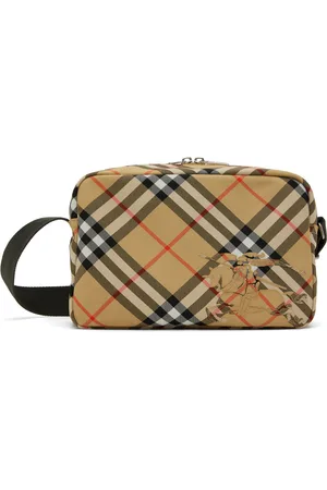 Burberry Sac à bandoulière beige à carreaux