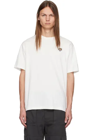 Kenzo T-shirt blanc à image de tigre
