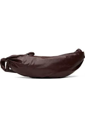 LEMAIRE Grand sac souple Croissant bourgogne