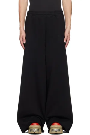 Vetements Pantalon de survêtement noir à logos brodés