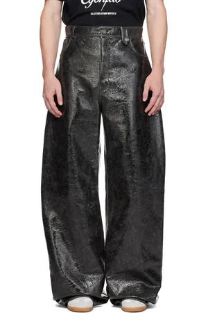 EgonLab Pantalon noir à enduit