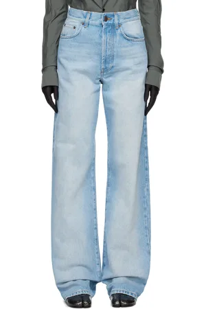 DRIES VAN NOTEN Jean ample bleu