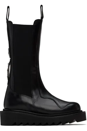 TOGA PULLA Bottes chelsea noires exclusives à SSENSE