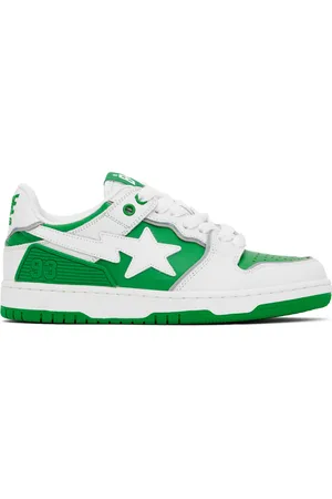 BAPE Baskets SK8 #1 vertes à étoiles emblématiques