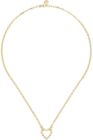 Stolen Girlfriends Club Collier doré à pendentif de cœur en chaine
