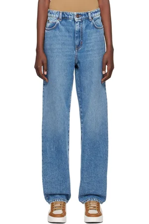 Max Mara Jean bleu à effet délavé