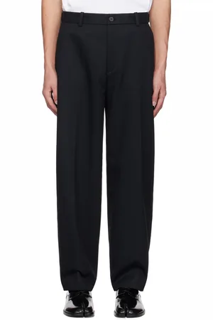 Solid Pantalon bleu marine à quatre poches