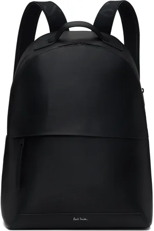 Paul Smith Sac à dos noir en cuir gaufré