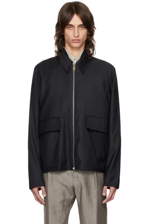 Paul Smith Blouson bleu marine à col classique