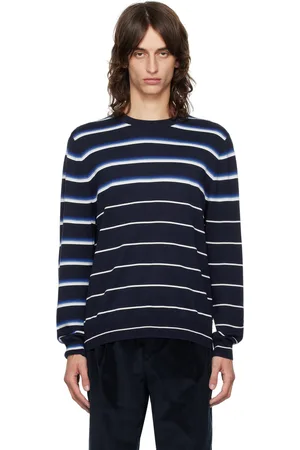 Paul Smith Pull bleu marine à rayures