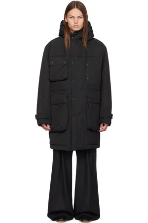 DRIES VAN NOTEN Blouson noir à boutons-pression