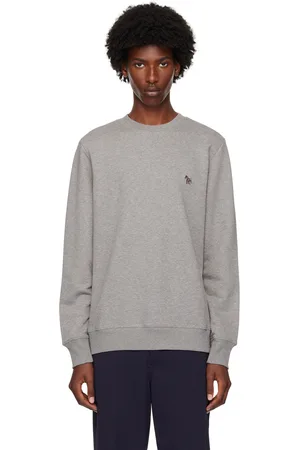 Paul Smith Pull molletonné gris à logo de zèbre
