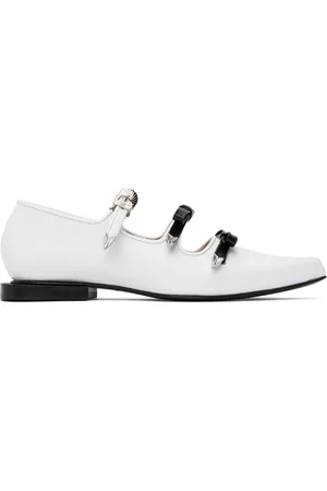 TOGA PULLA Ballerines de style Charles IX blanches