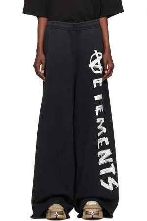 Vetements Pantalon de survêtement noir à logo Anarchy