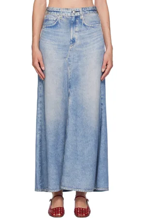 RAG&BONE Jupe fluide bleue en Miramar