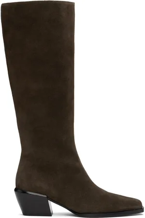 RAG&BONE Bottes hauteur genou Joni brunes
