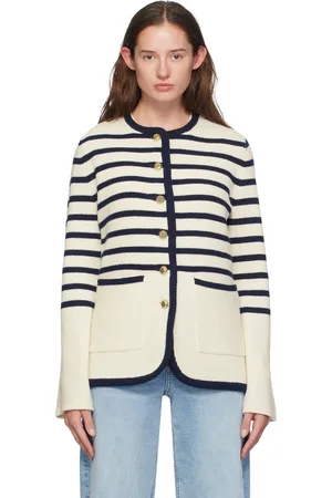 RAG&BONE Cardigan Nancy blanc cassé en laine