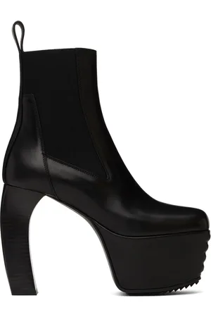 Rick Owens Bottes Beatle noires à talon Banana - Porterville