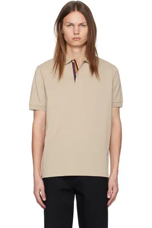 Paul Smith Polo brun clair à rayures Artist